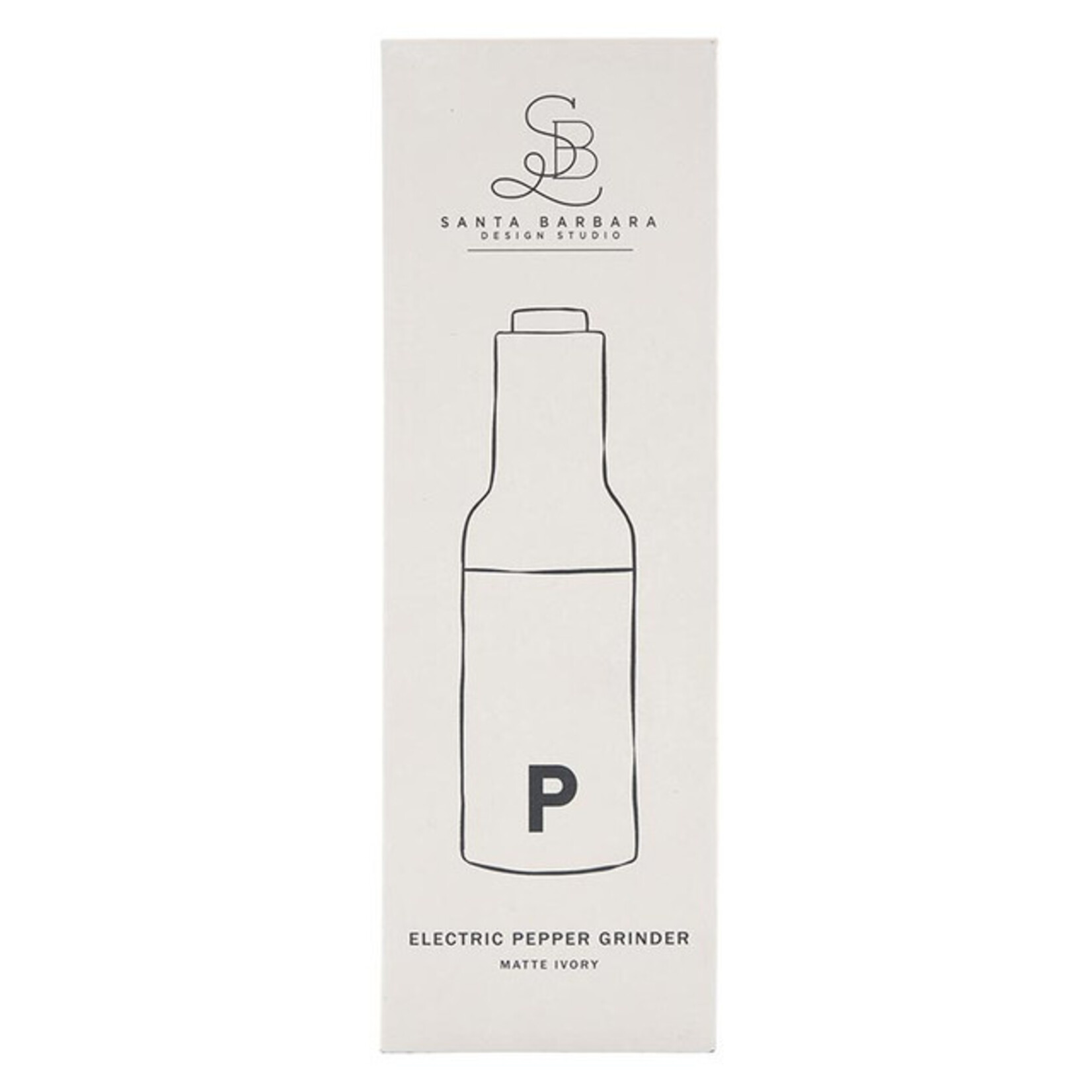 CREATIVE BRANDS CREATIVE BRANDS Electric Pepper Grinder - Matte Ivory