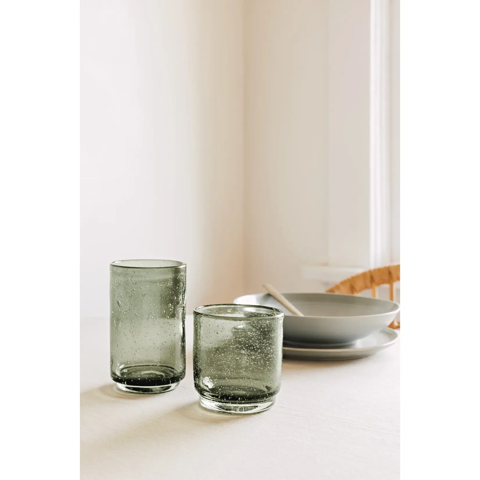 DANICA DANICA 12 oz Bubbled Glass - Agave