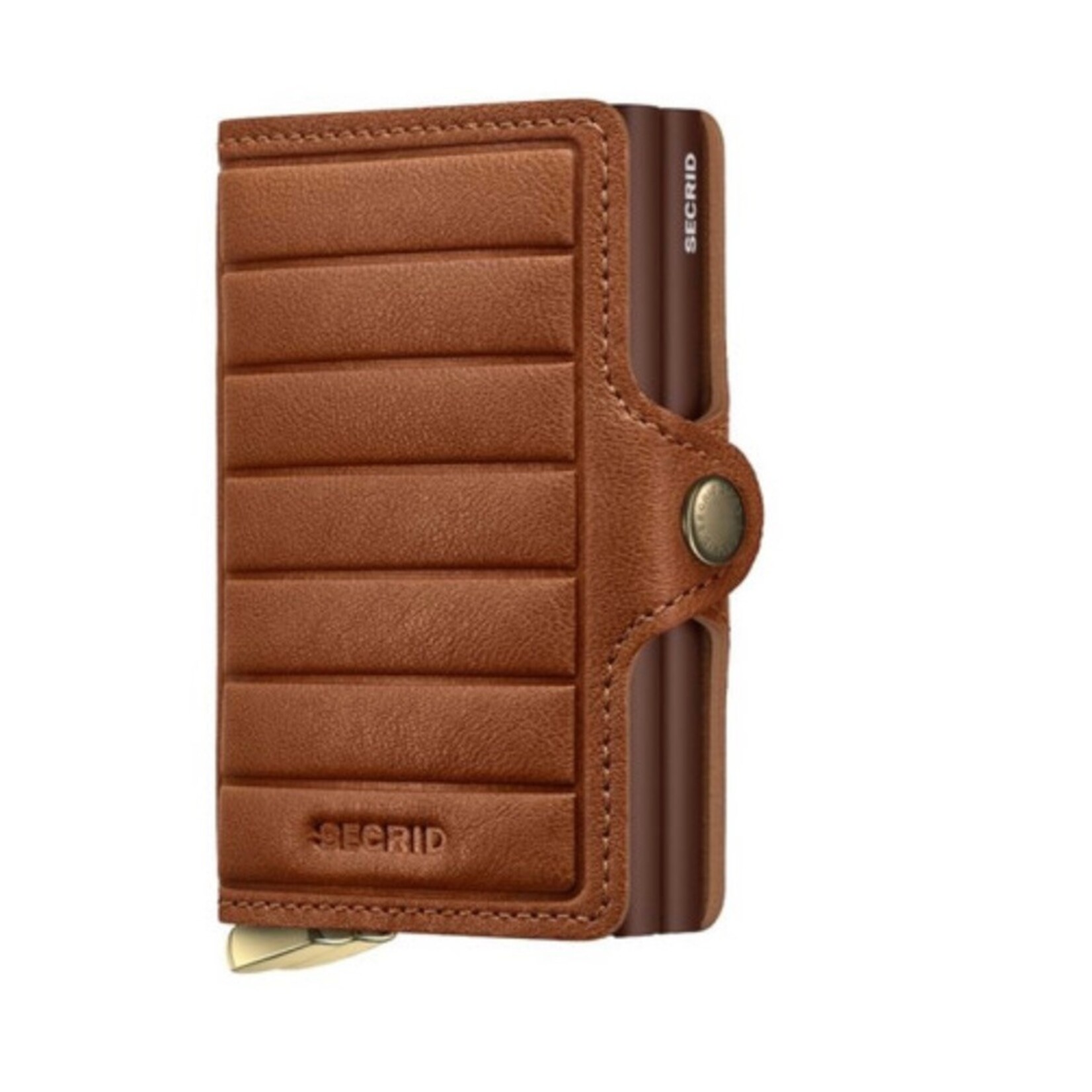 SECRID SECRID Emboss Lines Twinwallet+ - Cognac