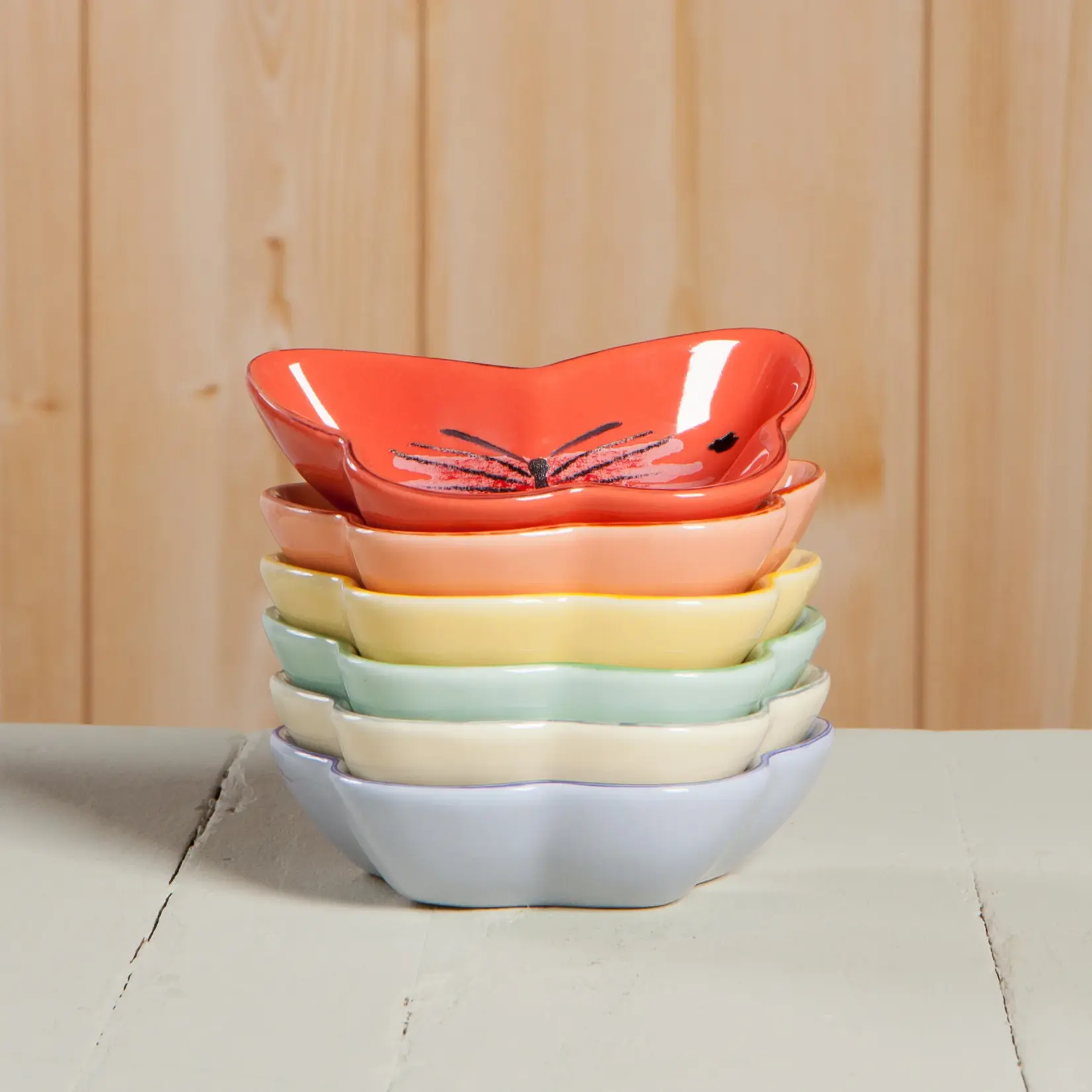 DANICA DANICA Pinch Bowl Set/6 Morning Meadow-Butterfly