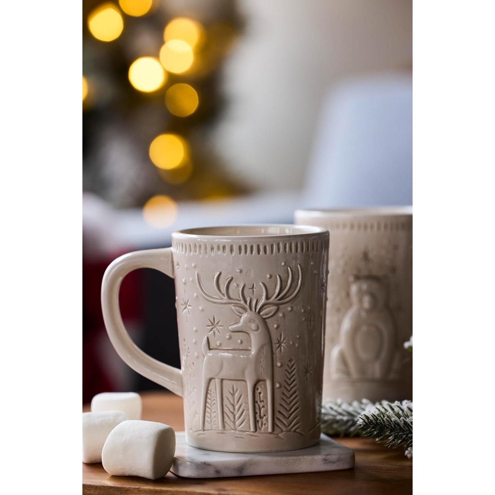 DEMDACO DEMDACO Mug  - Deer & Polar Bear S/2