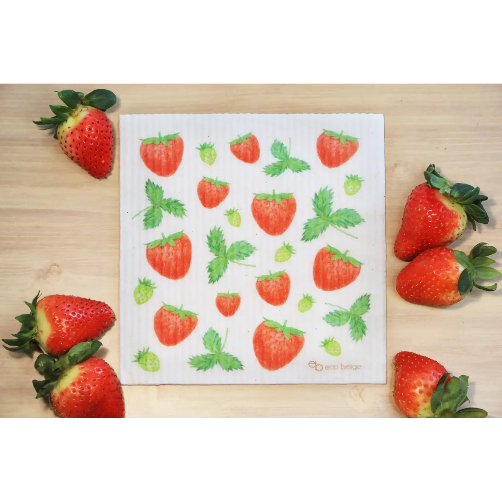ECO BEIGE ECO BEIGE Strawberry Sponge Cloth