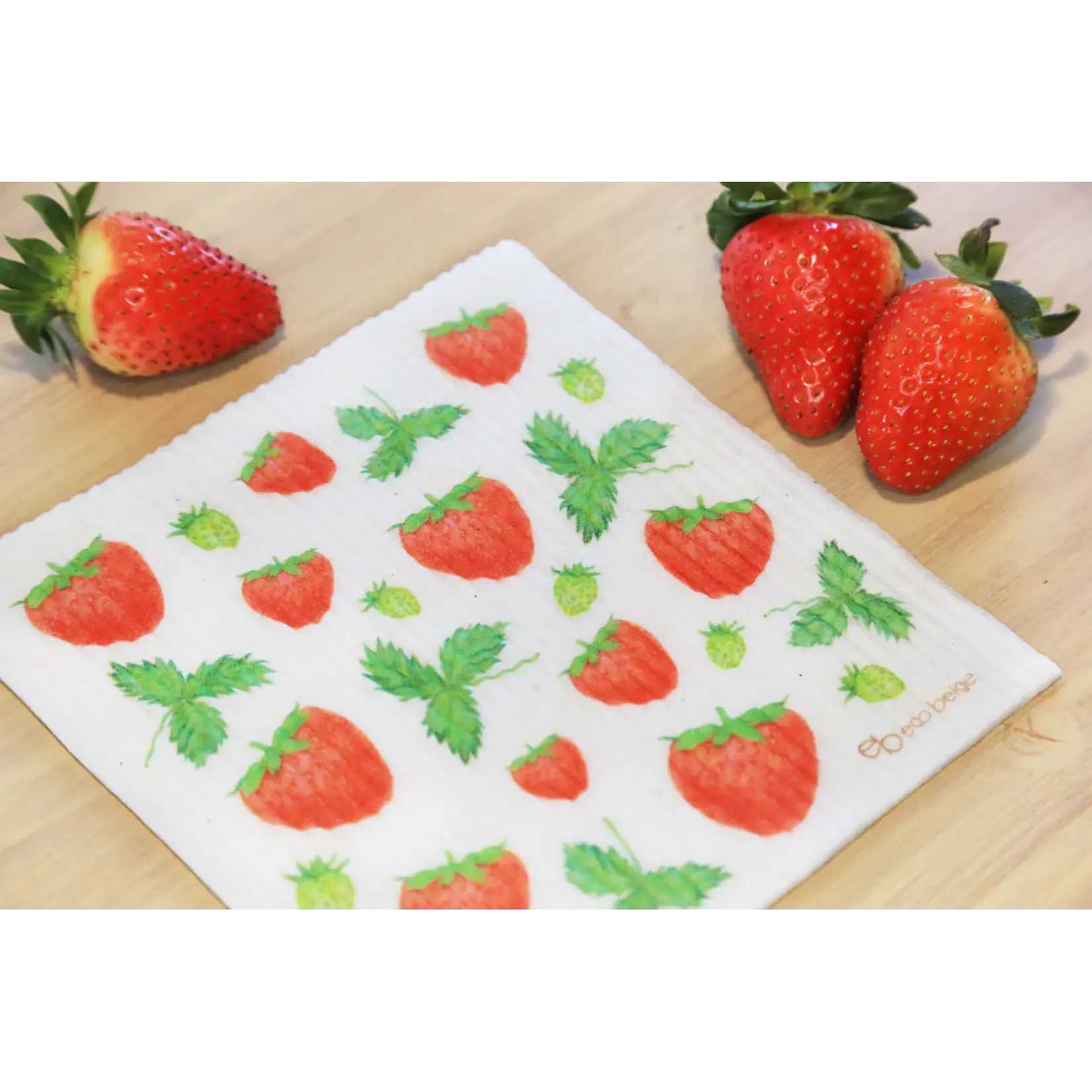 ECO BEIGE ECO BEIGE Strawberry Sponge Cloth
