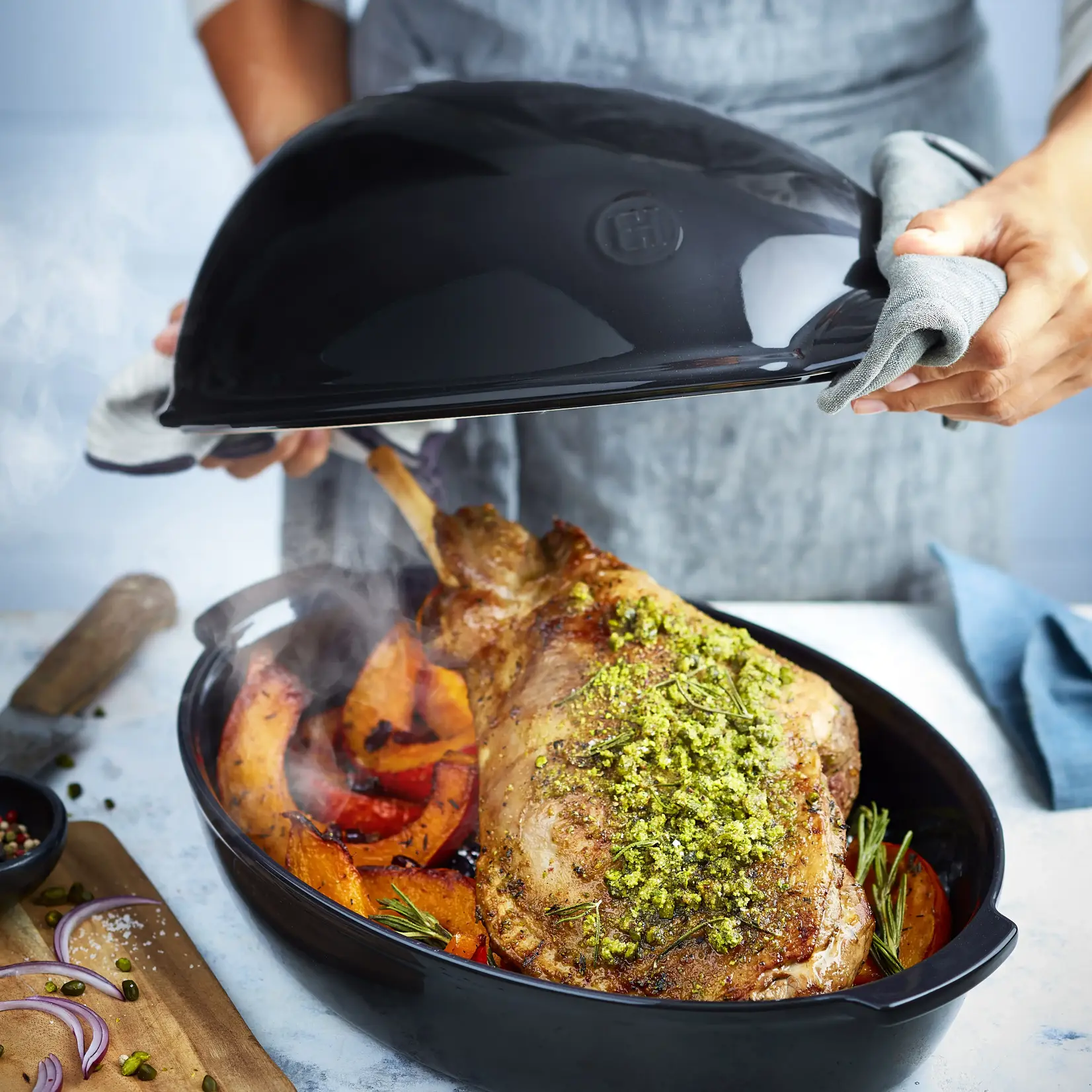 EMILE HENRY EMILE HENRY SUBLIME Round Stew Pot 7.1L -  Indigo