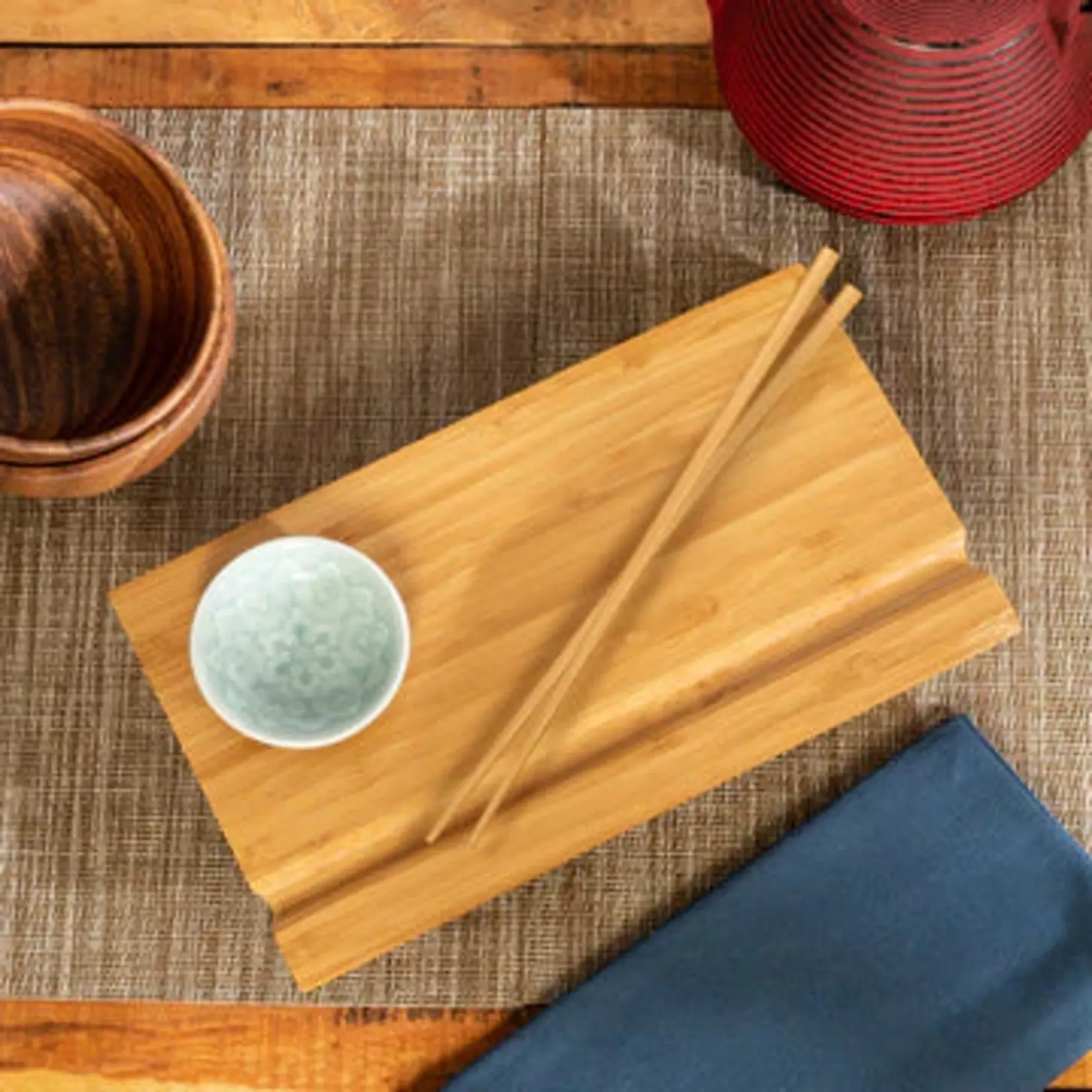 JOYCE CHEN JOYCE CHEN Burnished Bamboo Sushi Board Set