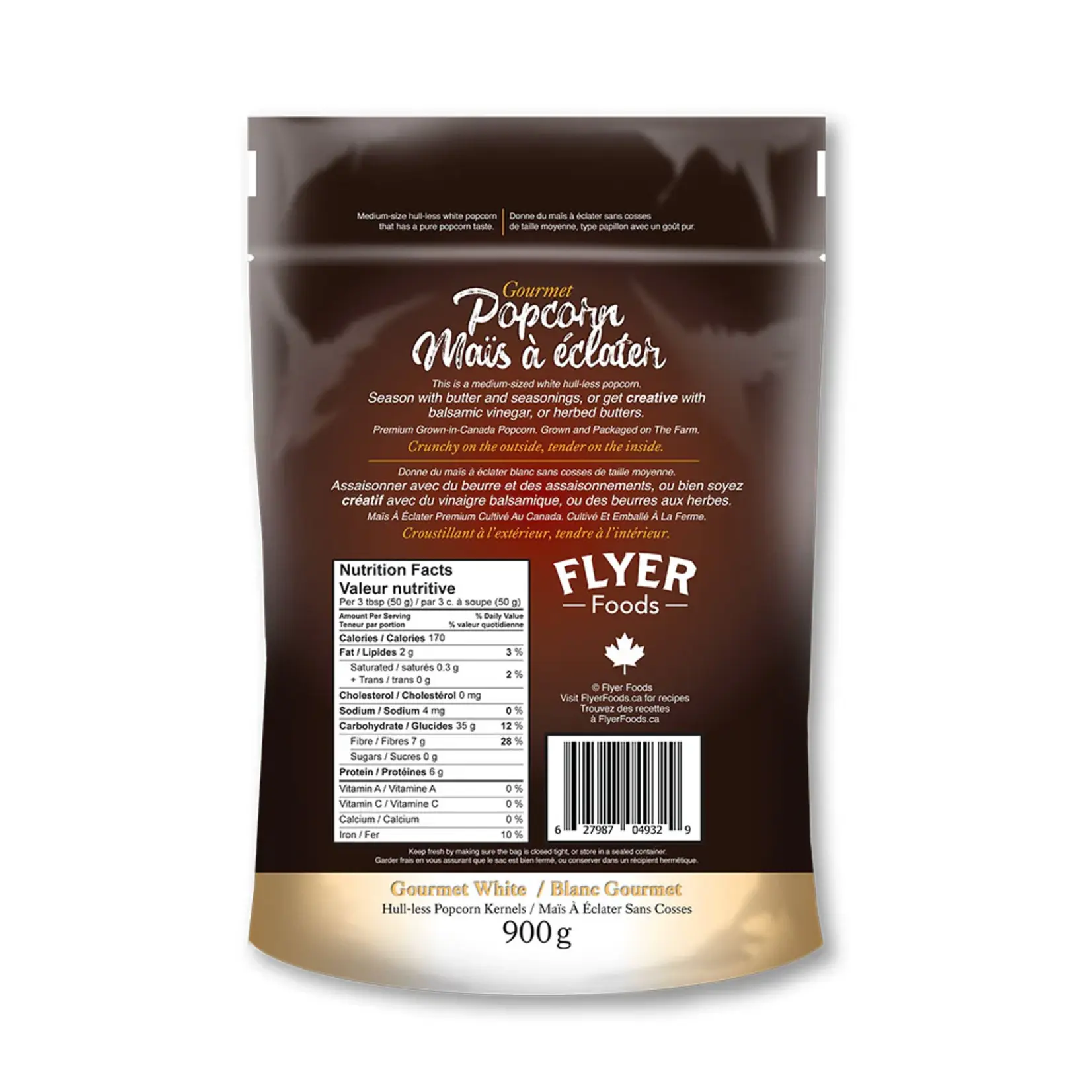 FLYER POPCORN FLYER Popcorn 2lbs - Gourmet White (Hull-less)