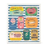 ABBOTT ABBOTT Swedish Dish Cloth - Sardine Tins on Stripes