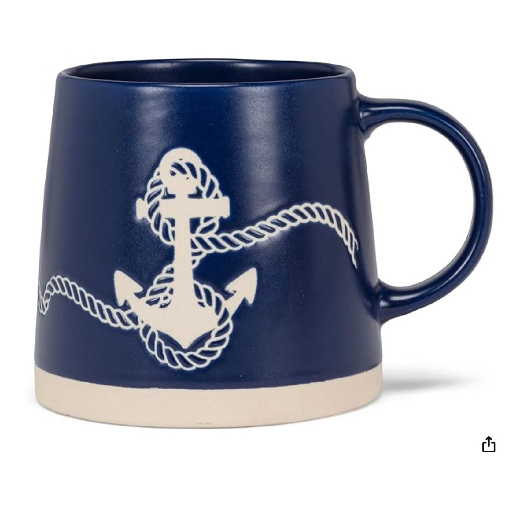 ABBOTT ABBOTT Wide Base Mug - Navy Anchor