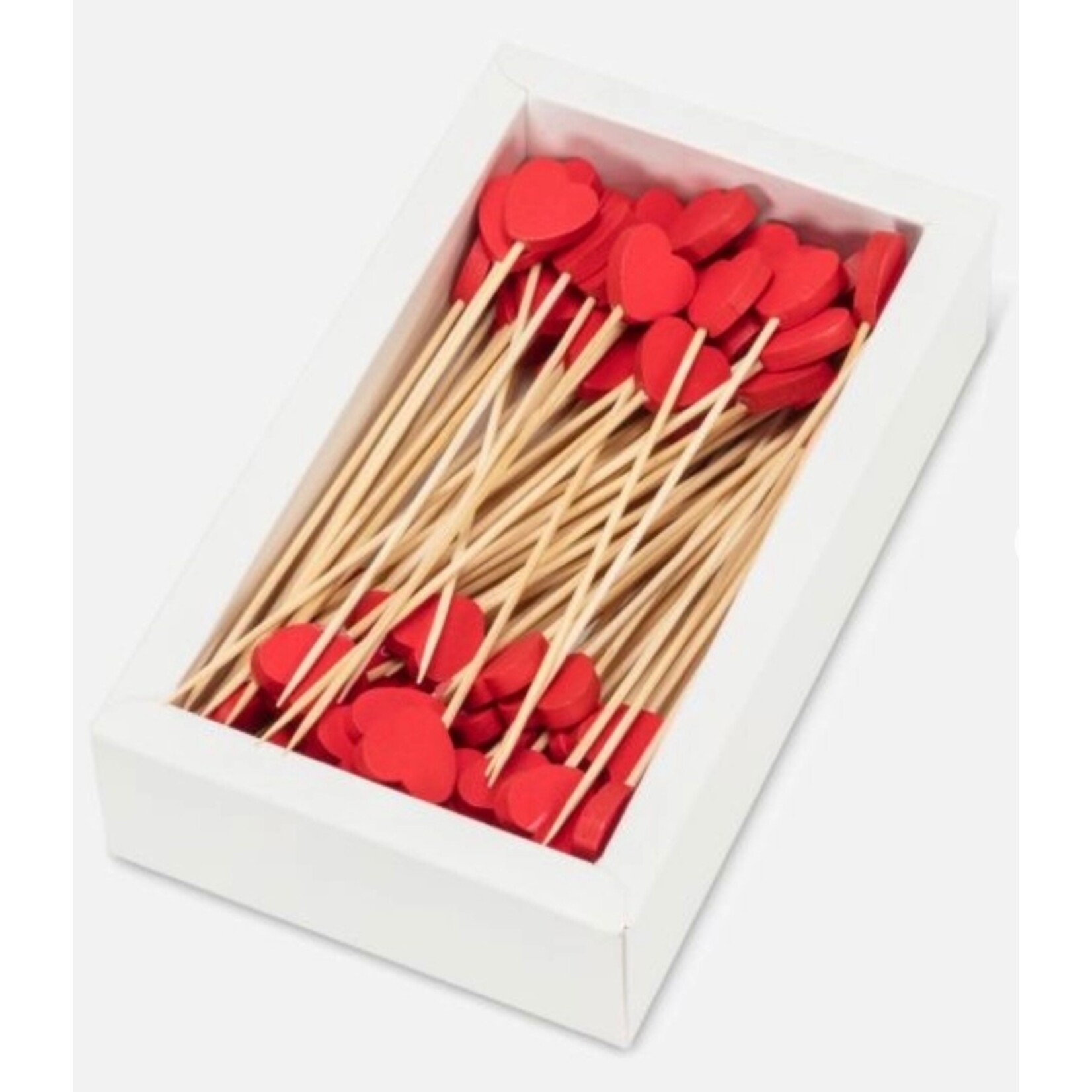 ABBOTT ABBOTT Heart Party Pick 100pc  - 4.5"L