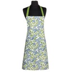 ABBOTT ABBOTT Apron Birds & Leaves - Blue/Green