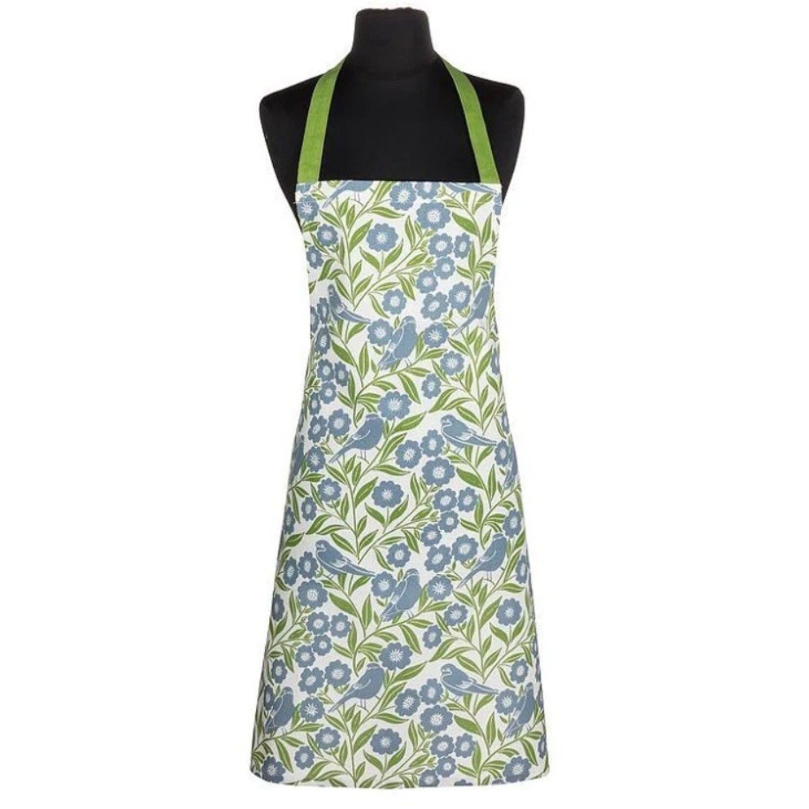 ABBOTT ABBOTT Apron Birds & Leaves - Blue/Green