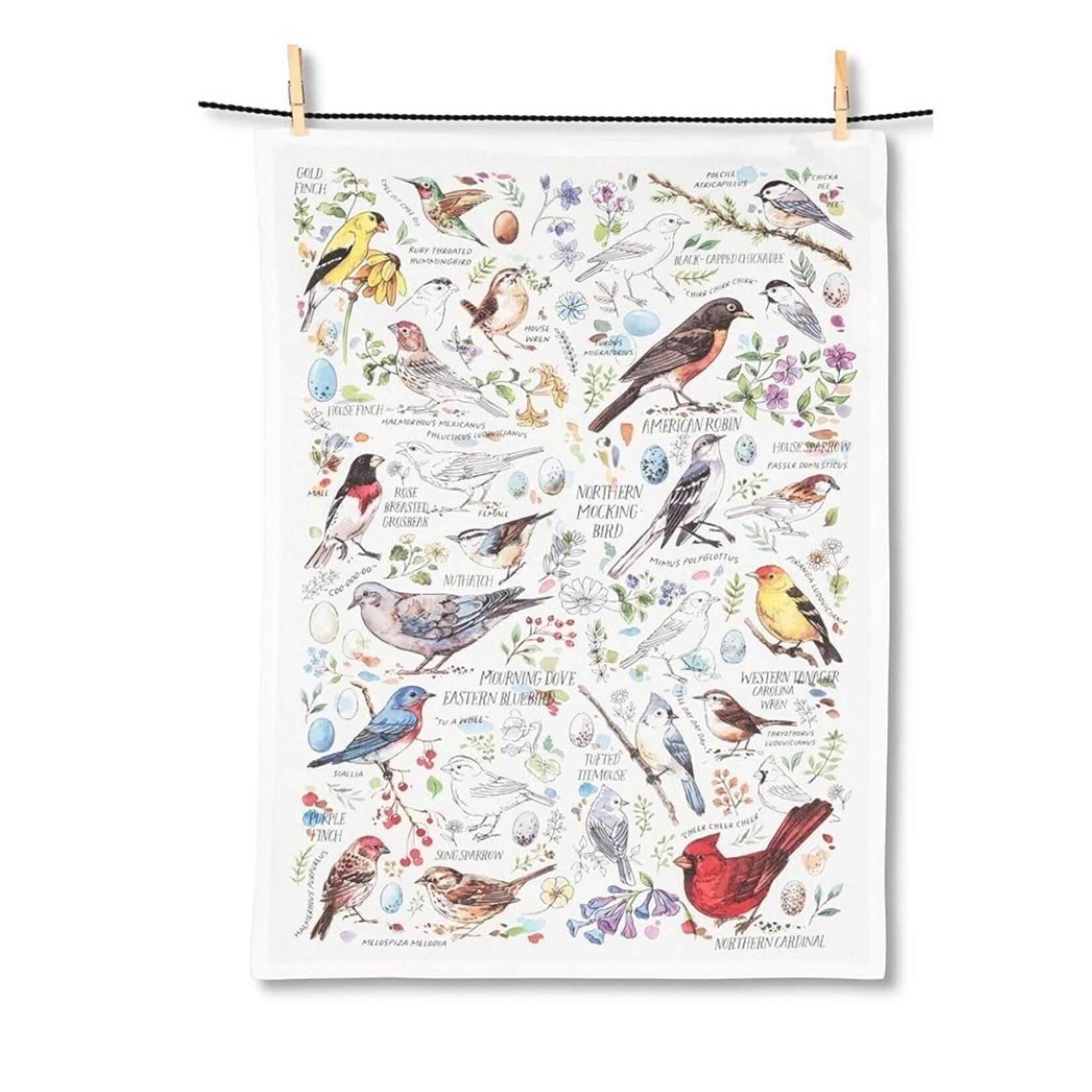 ABBOTT ABBOTT Bird Medley Tea Towel