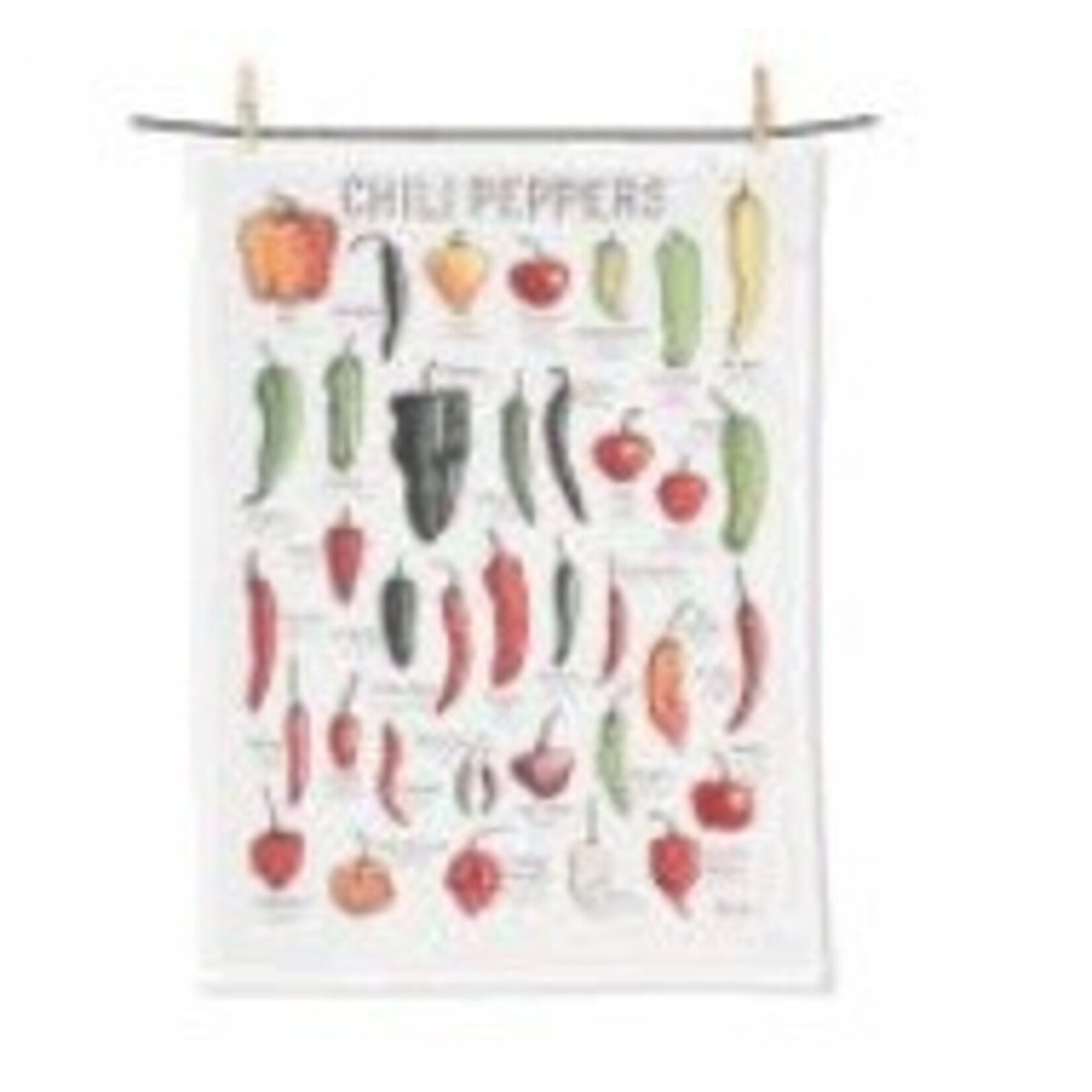 ABBOTT ABBOTT Chili Peppers Tea Towel
