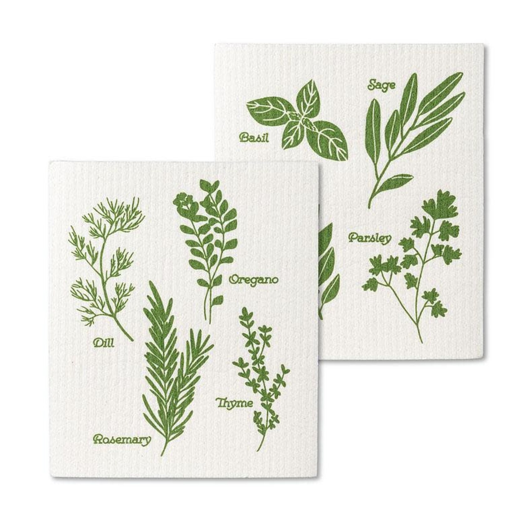 ABBOTT ABBOTT Swedish Dishcloth S/2 - Assorted Herbs
