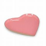 ABBOTT ABBOTT Heart Shaped Enamel Tray - Pink 5''
