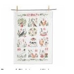 ABBOTT ABBOTT 12 Days of Christmas Tea Towel
