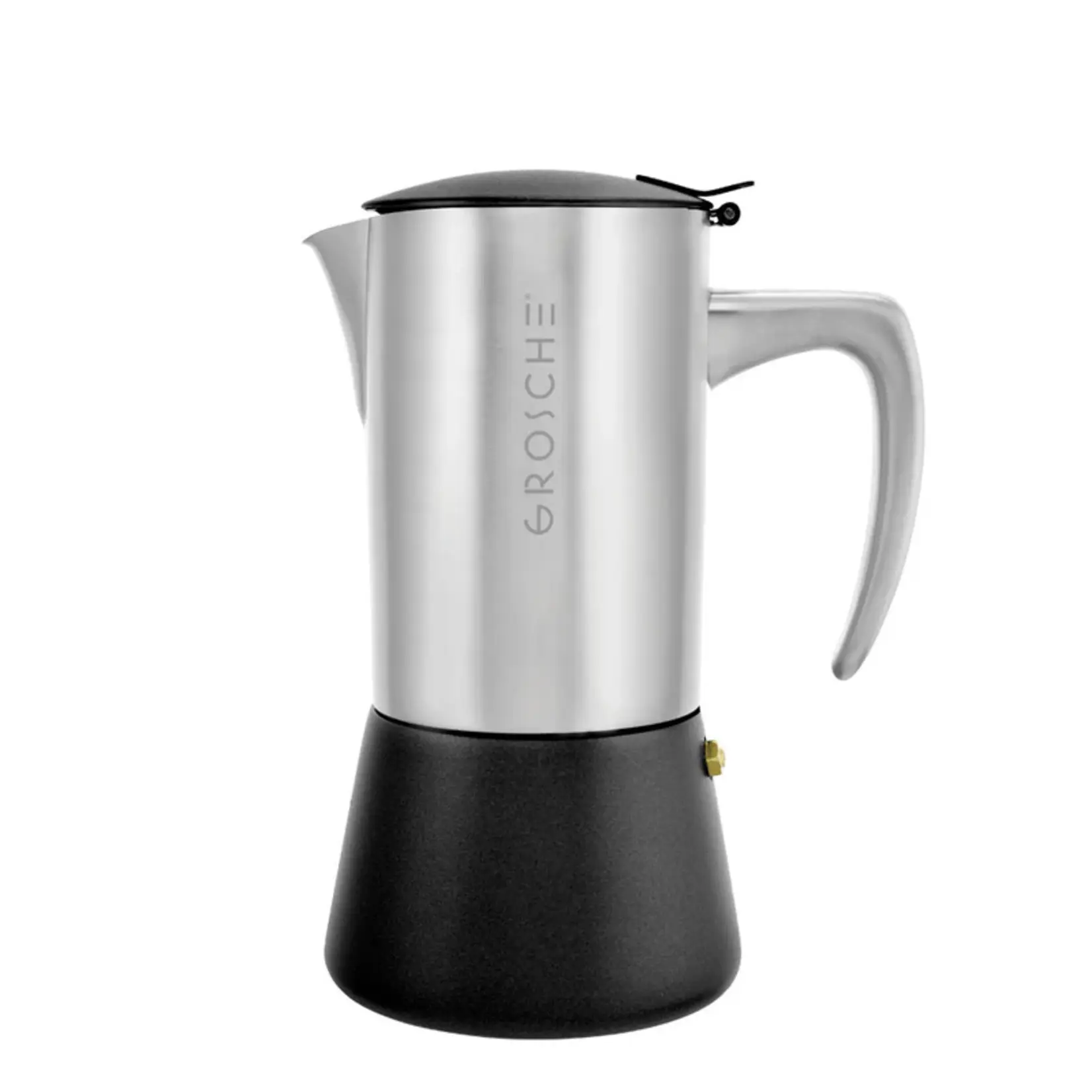GROSCHE GROSCHE Milano SS 6c Espresso Maker - Charcoal/Stainless