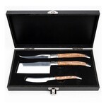 LAGUIOLE Luxury Line Cheese Knives s/3 - Olivewood