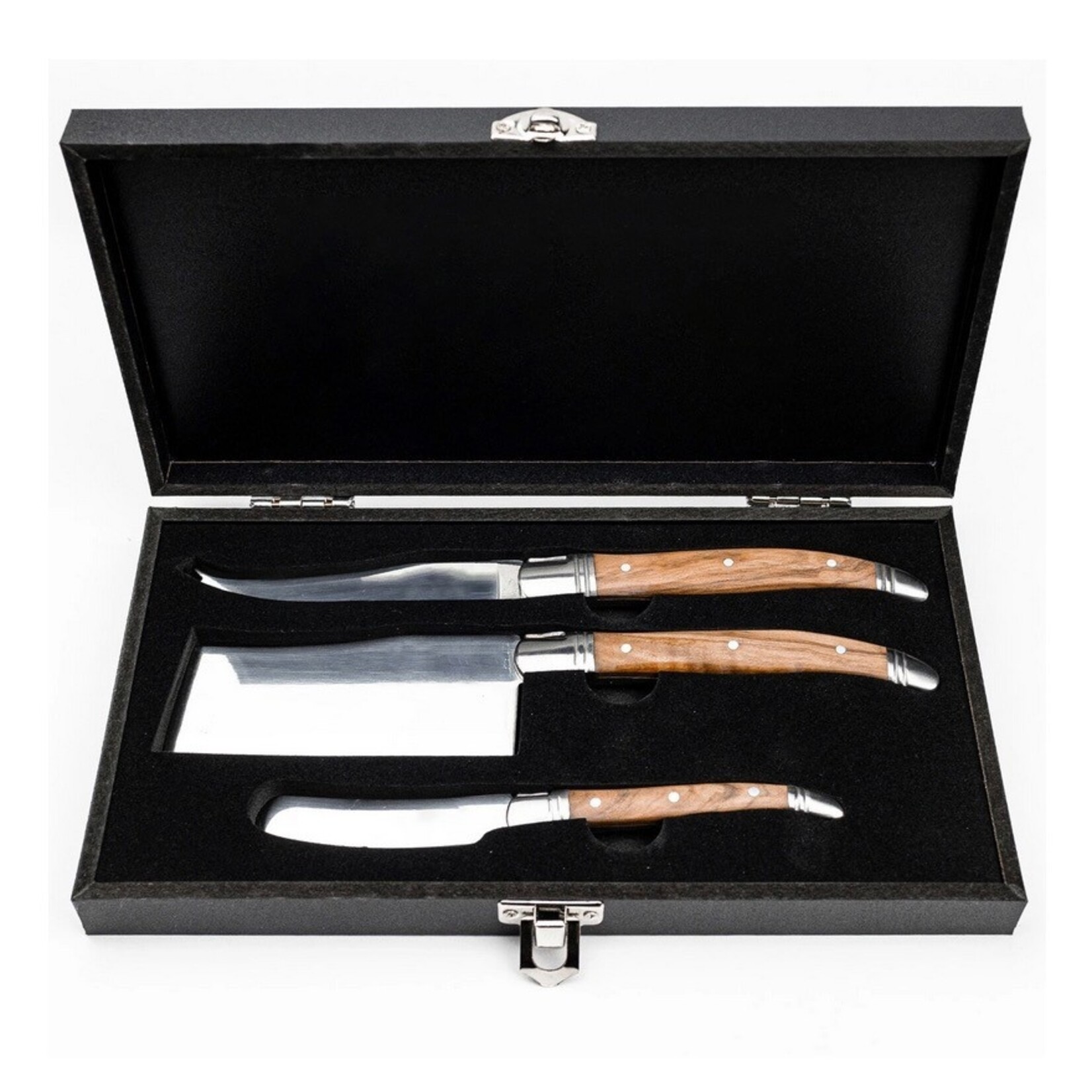 LAGUIOLE Luxury Line Cheese Knives s/3 - Olivewood
