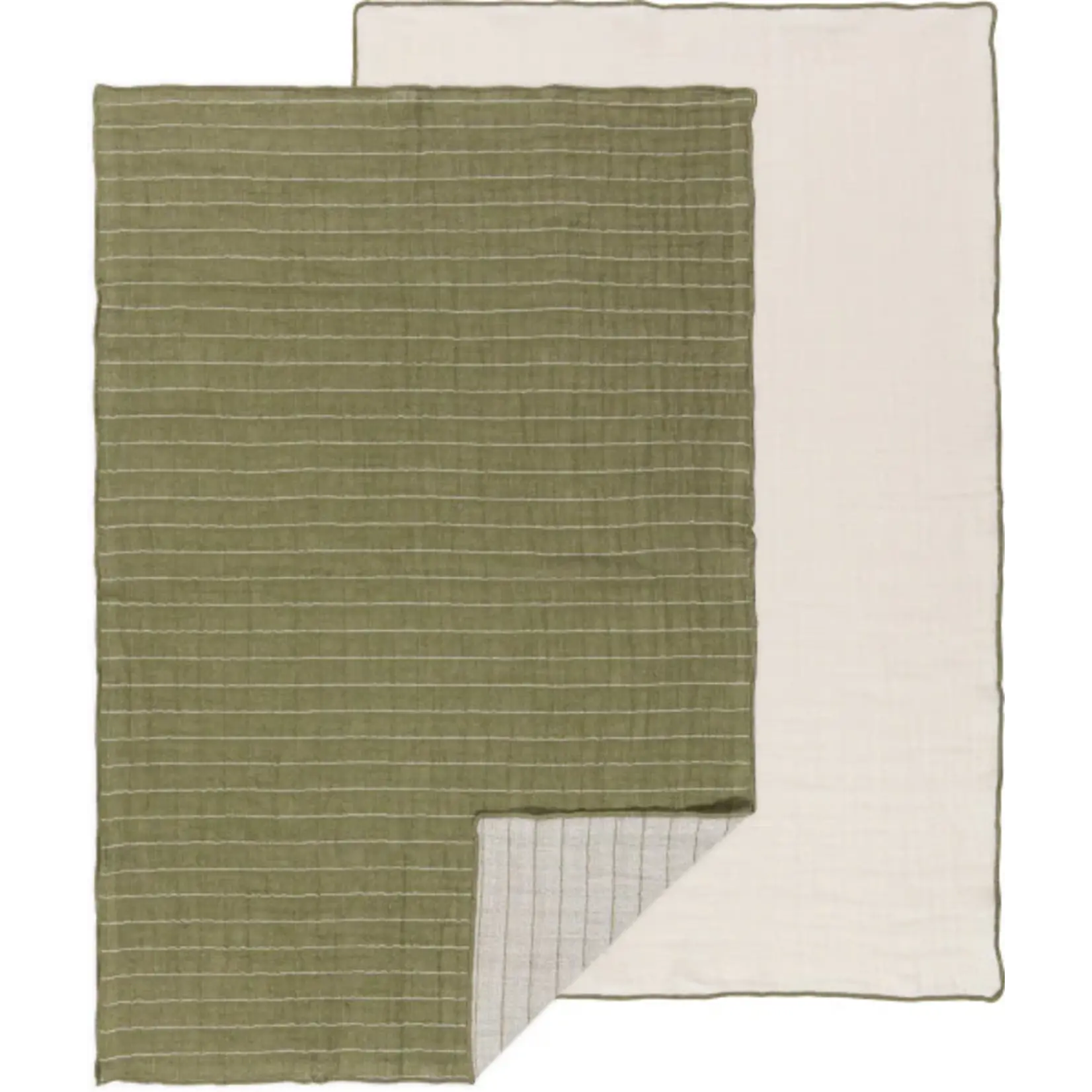 HEIRLOOM HEIRLOOM Double Weave Dishtowel S/2 - Olive Branch