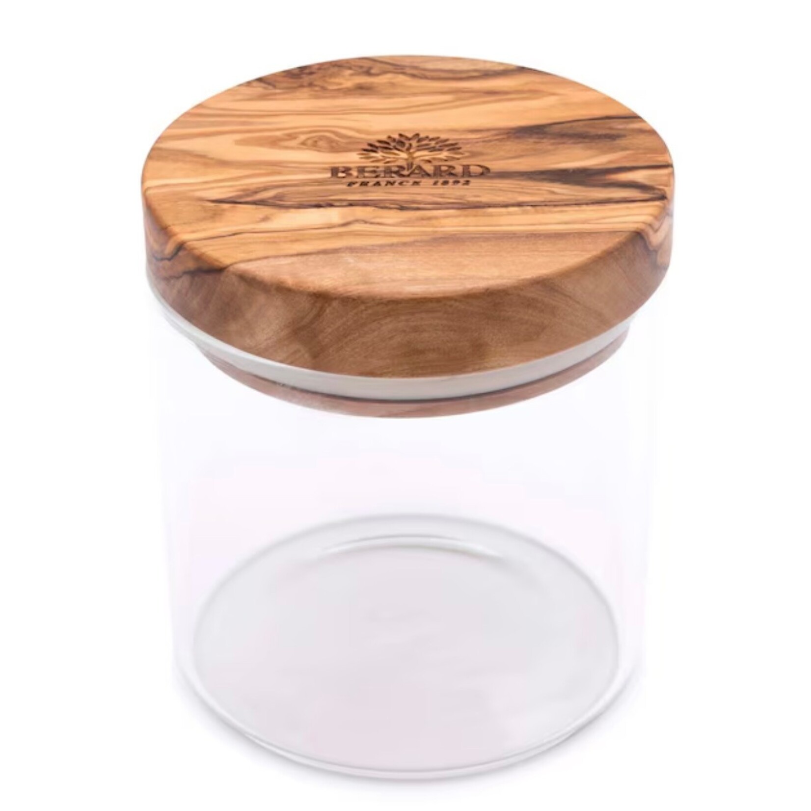 BERARD BERARD Glass Jar w/ Olivewood Lid 0.4L