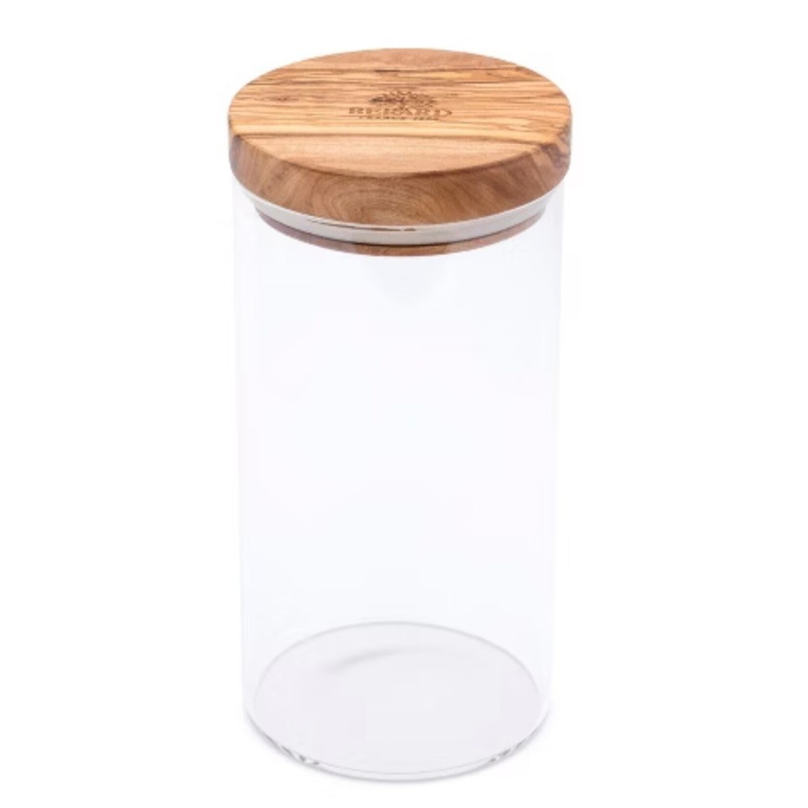 BERARD BERARD Glass Jar w/ Olivewood Lid 30oz