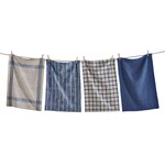 DESIGN HOME Canyon Woven Dishtowel s/4 - Midnight Blue