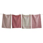 DESIGN HOME Canyon Woven Dishtowel s/4 - Purple