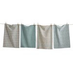 DESIGN HOME Canyon Woven Dishtowel s/4 - Light Blue