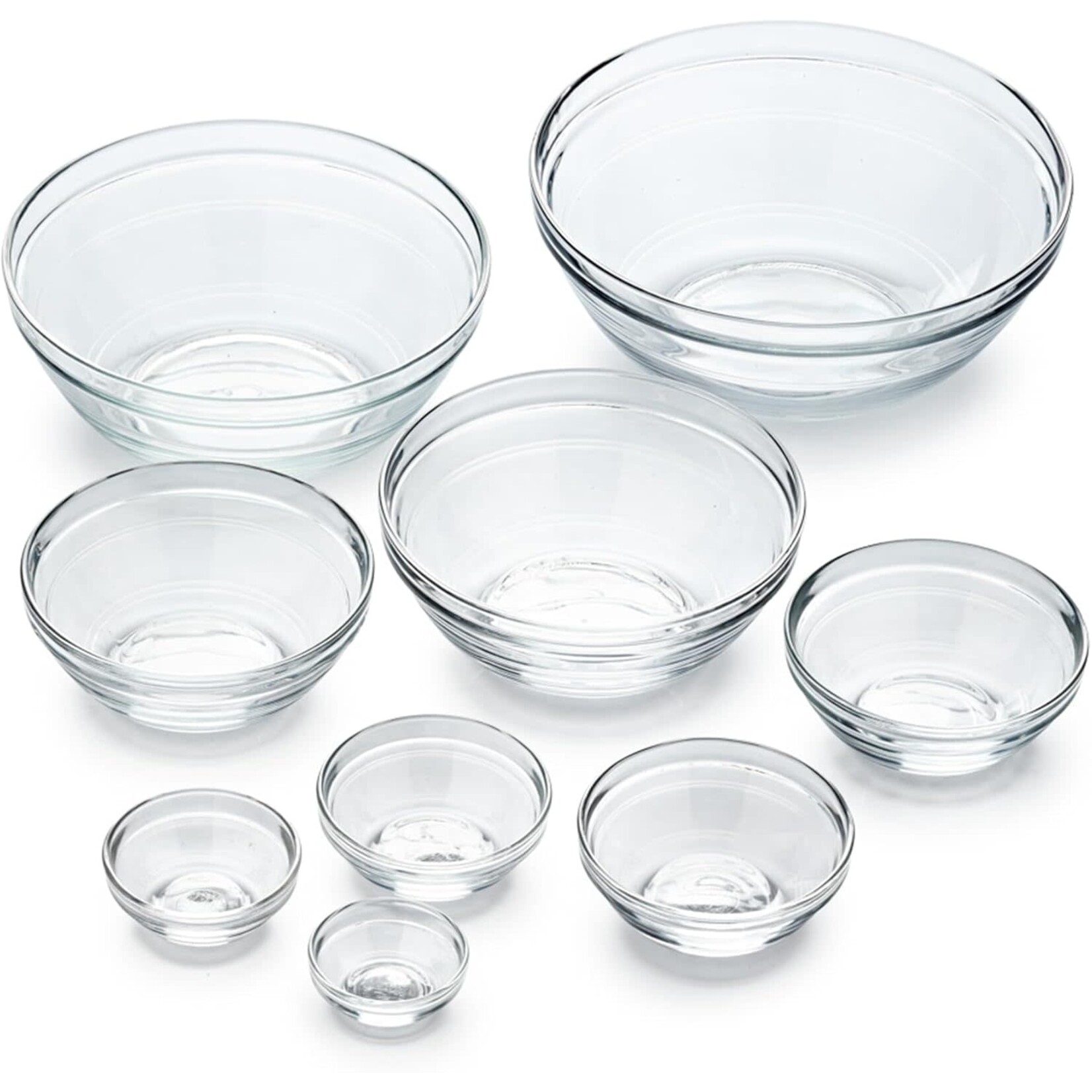 DURALEX DURALEX Stackable Clear Bowls 9pc set