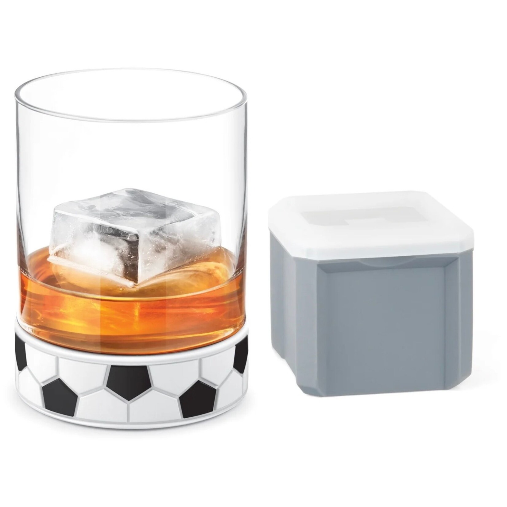 FINAL TOUCH FINAL TOUCH Kick-Off Soccer/Football Tumbler w/ Ice Mould