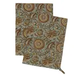 INDABA INDABA Dahlia Block Print Tea Towel S/2