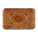 INDABA INDABA Sunset Suzani Rectangle Enamel Tray - Large
