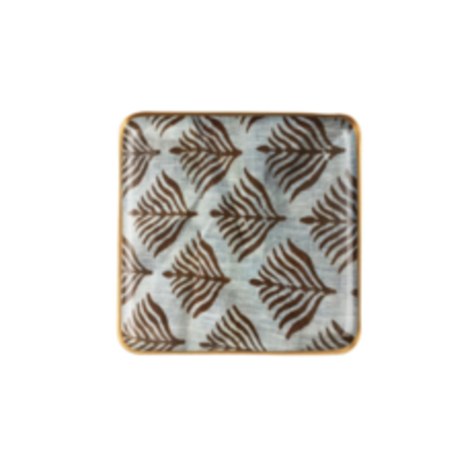 INDABA INDABA Square Enamel Tray - Pluma