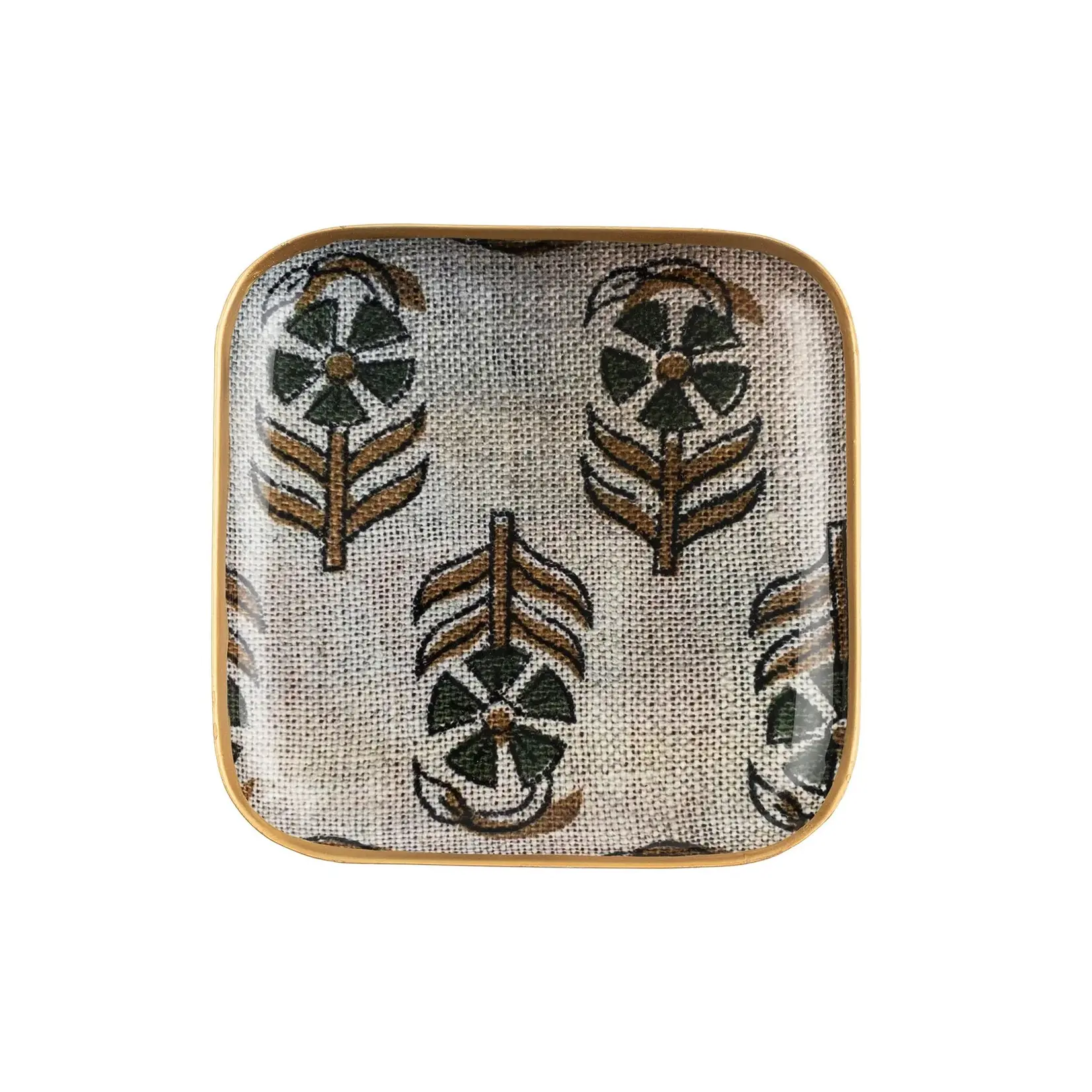 INDABA INDABA Square Enamel Tray - Chameli