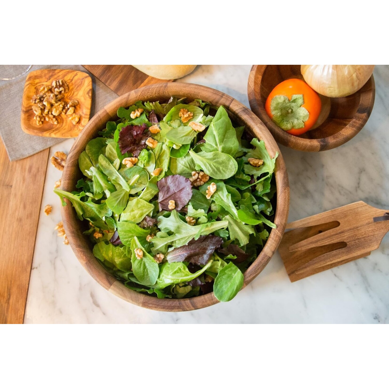 IRONWOOD IRONWOOD Bead Rim Salad Bowl - Acacia