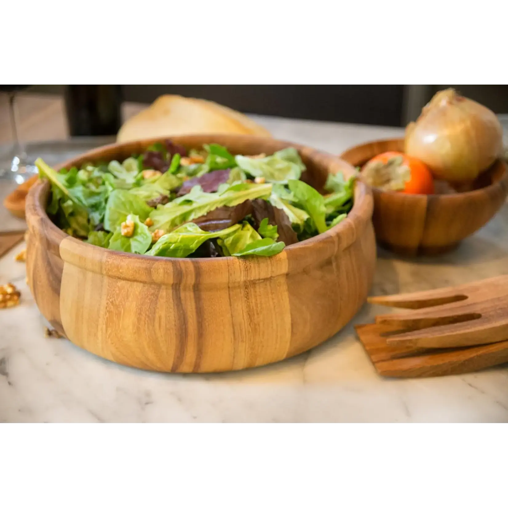 IRONWOOD IRONWOOD Bead Rim Salad Bowl - Acacia