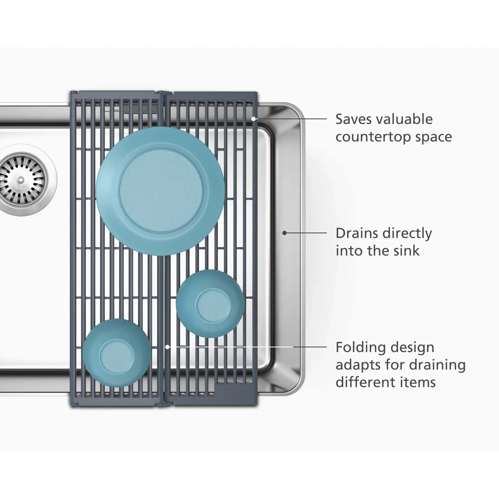 JOSEPH JOSEPH JOSEPH JOSEPH Folding Over Sink Drainer