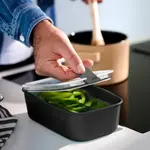 MEPAL MEPAL EasyClip 2.0 Rectangular Box 1000mL - Nordic Black