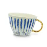 KITCHENBASICS KITCHENBASICS Blue Stem Mug w/Gold Handle