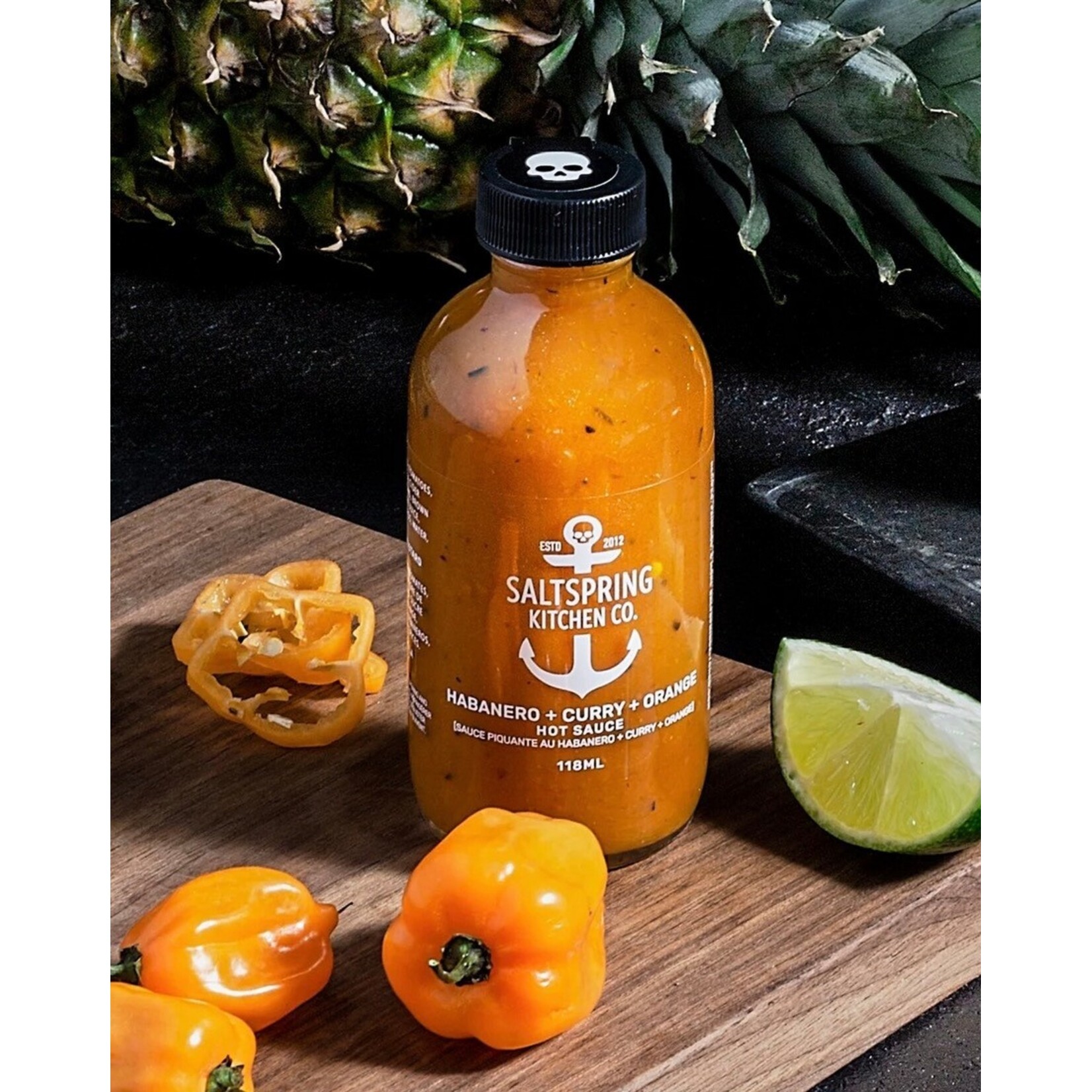 SALTSPRING Habanero + Curry + Orange Hot Sauce 118mL