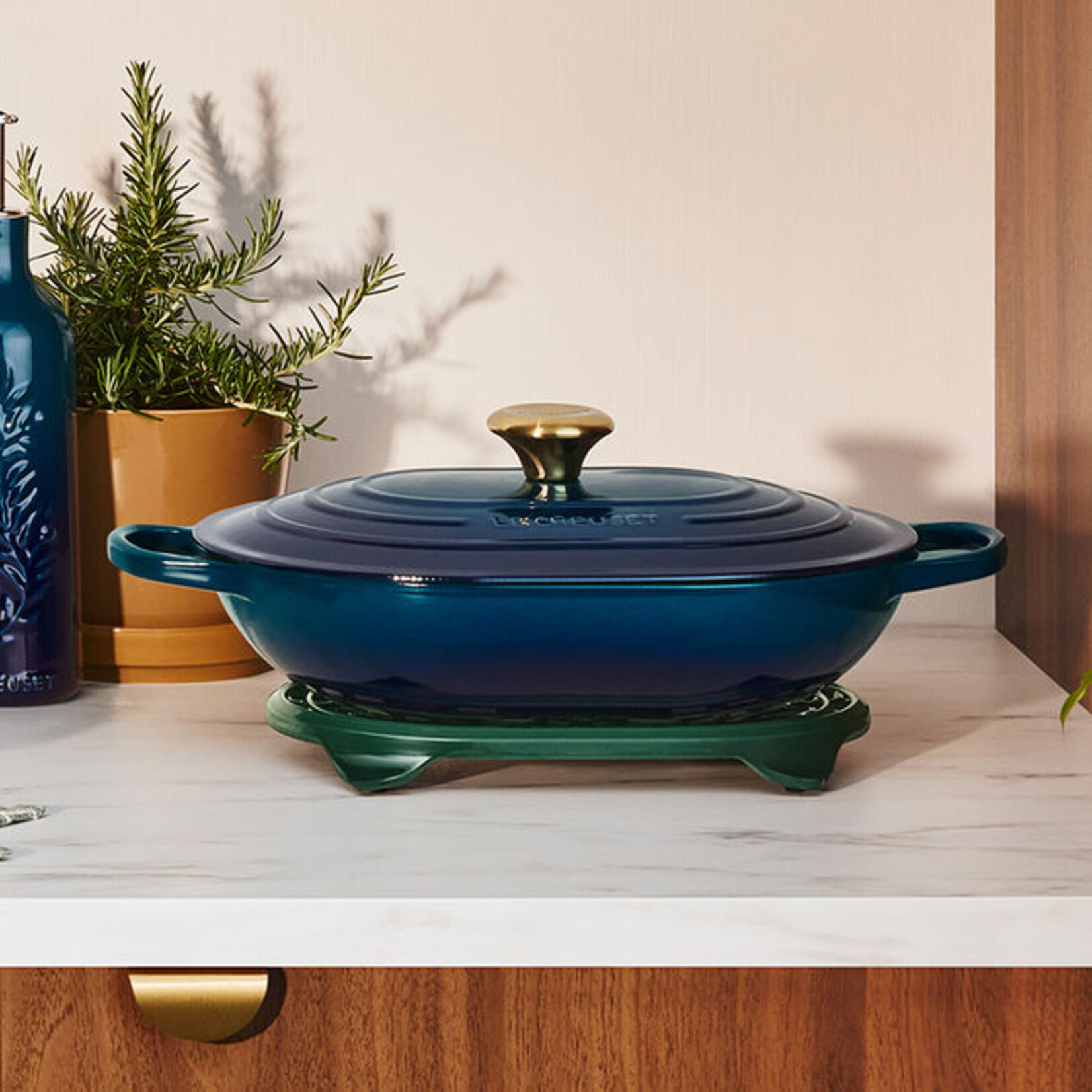 LE CREUSET LE CREUSET 3.4L Signature Oblong Casserole -Agave