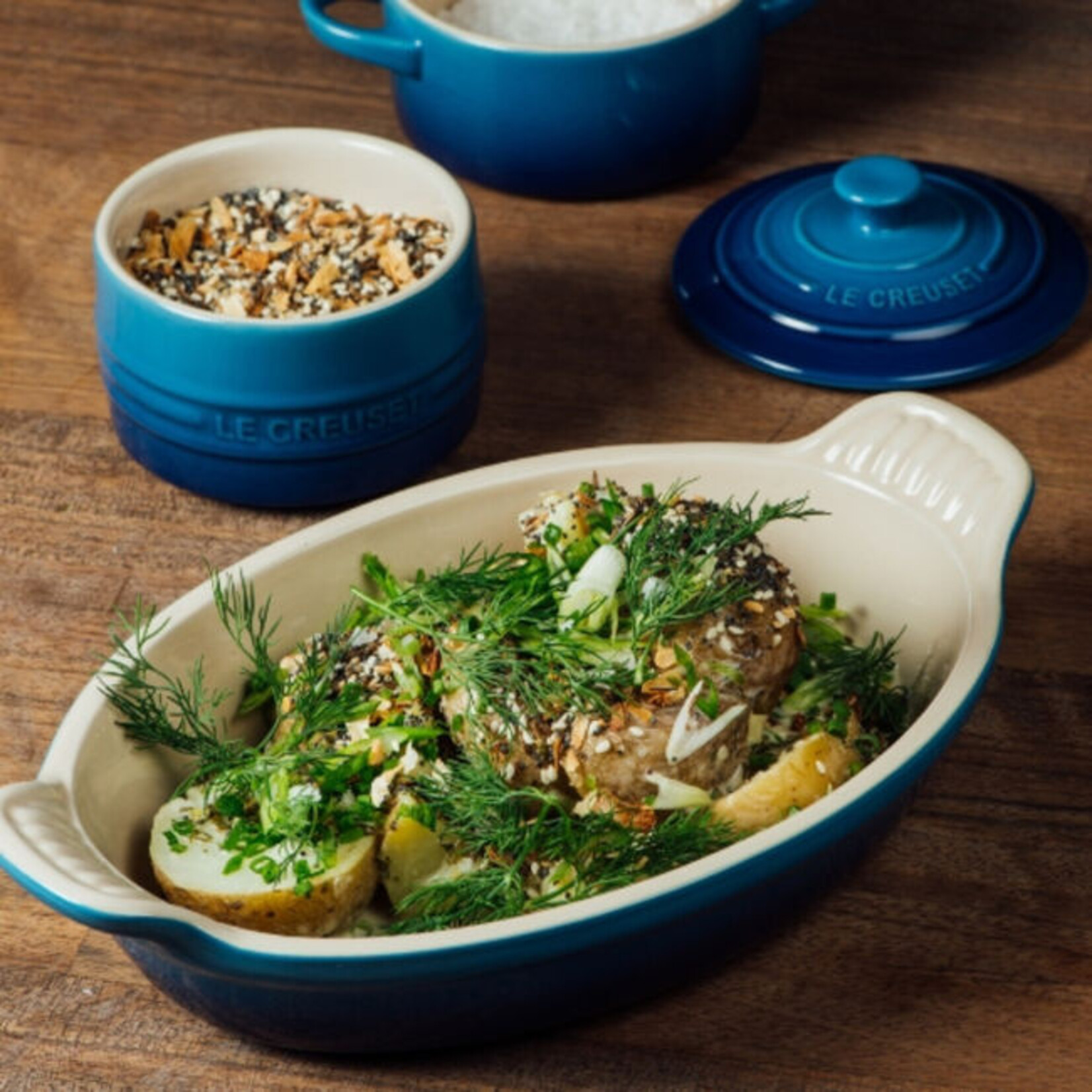 LE CREUSET LE CREUSET Heritage Oval Gratin 2.9L - Blueberry