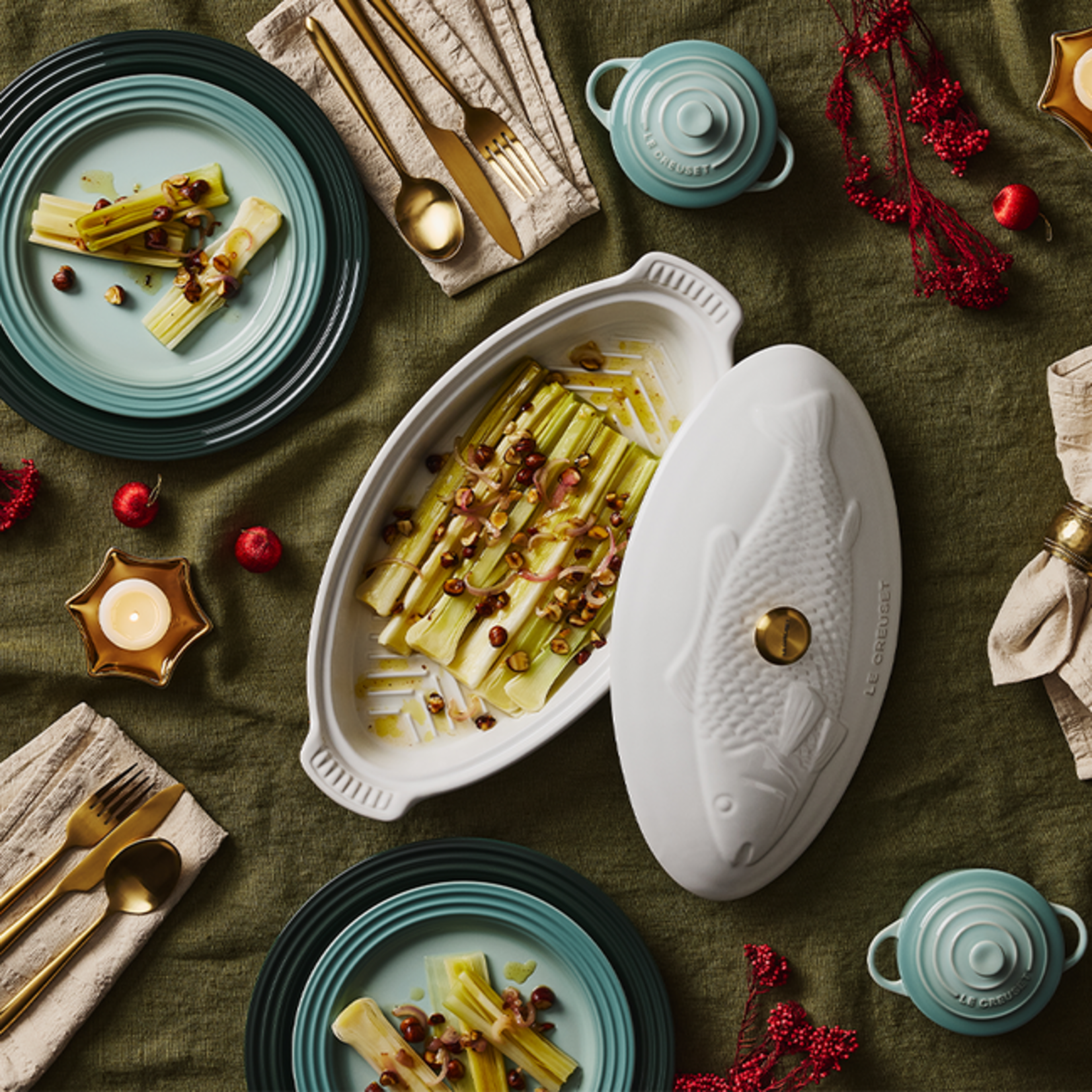 LE CREUSET LE CREUSET Heritage Oval Fish Baker 1.6L - White