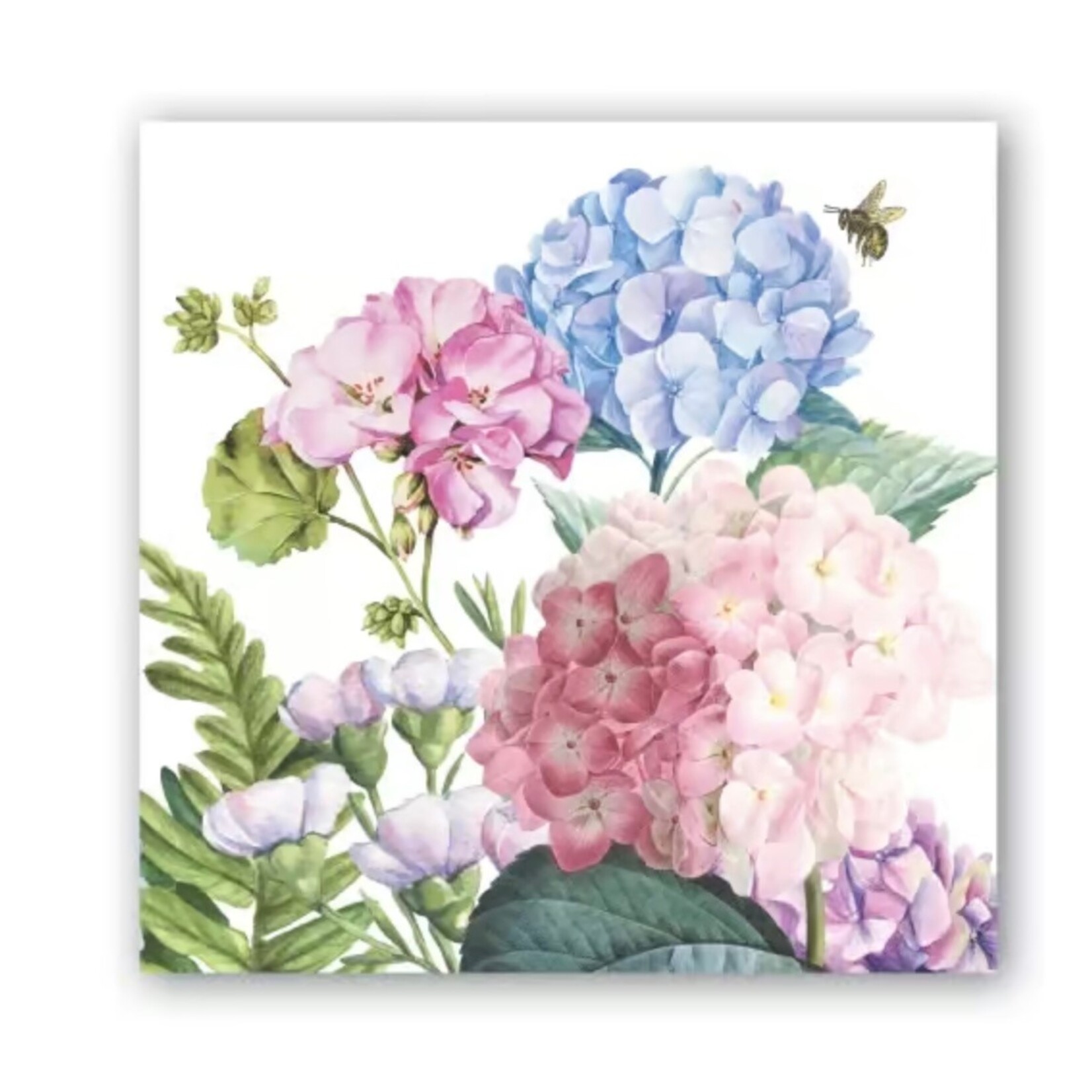 MICHEL DESIGN WORKS MICHEL DESIGN Cocktail Napkin - Wild Hydrangea