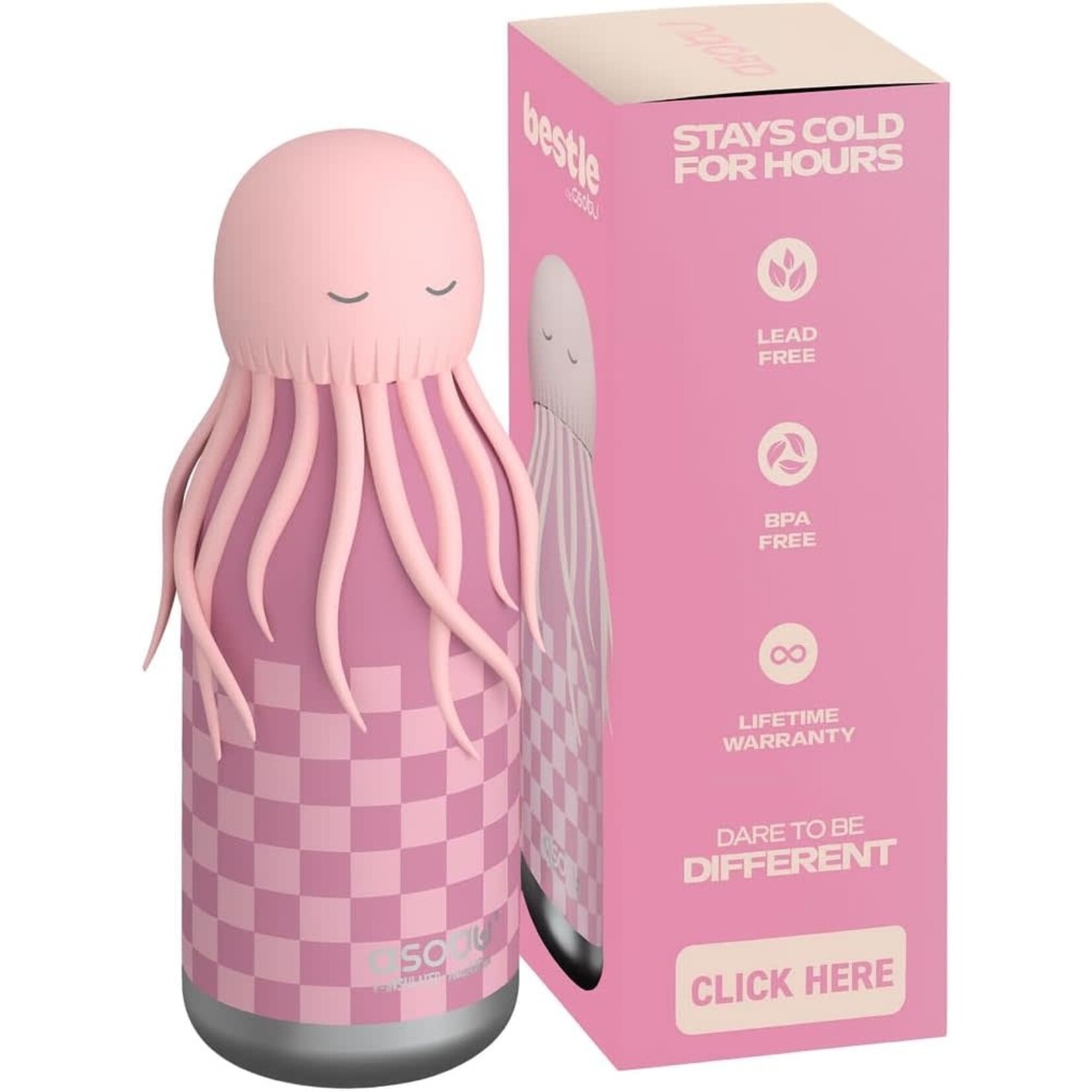 ASOBU ASOBU 16oz Animal Bottle - Jellyfish