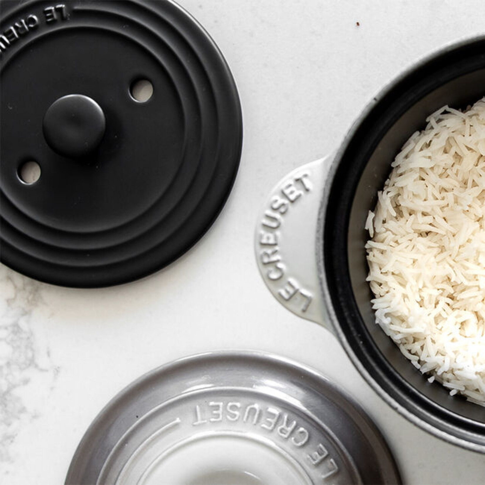 LE CREUSET LE CREUSET Rice Pot w/Inner Lid 2L - White