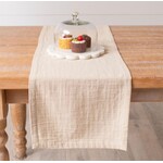 AUDREYS NOW Table Runner - Tan Double Weave