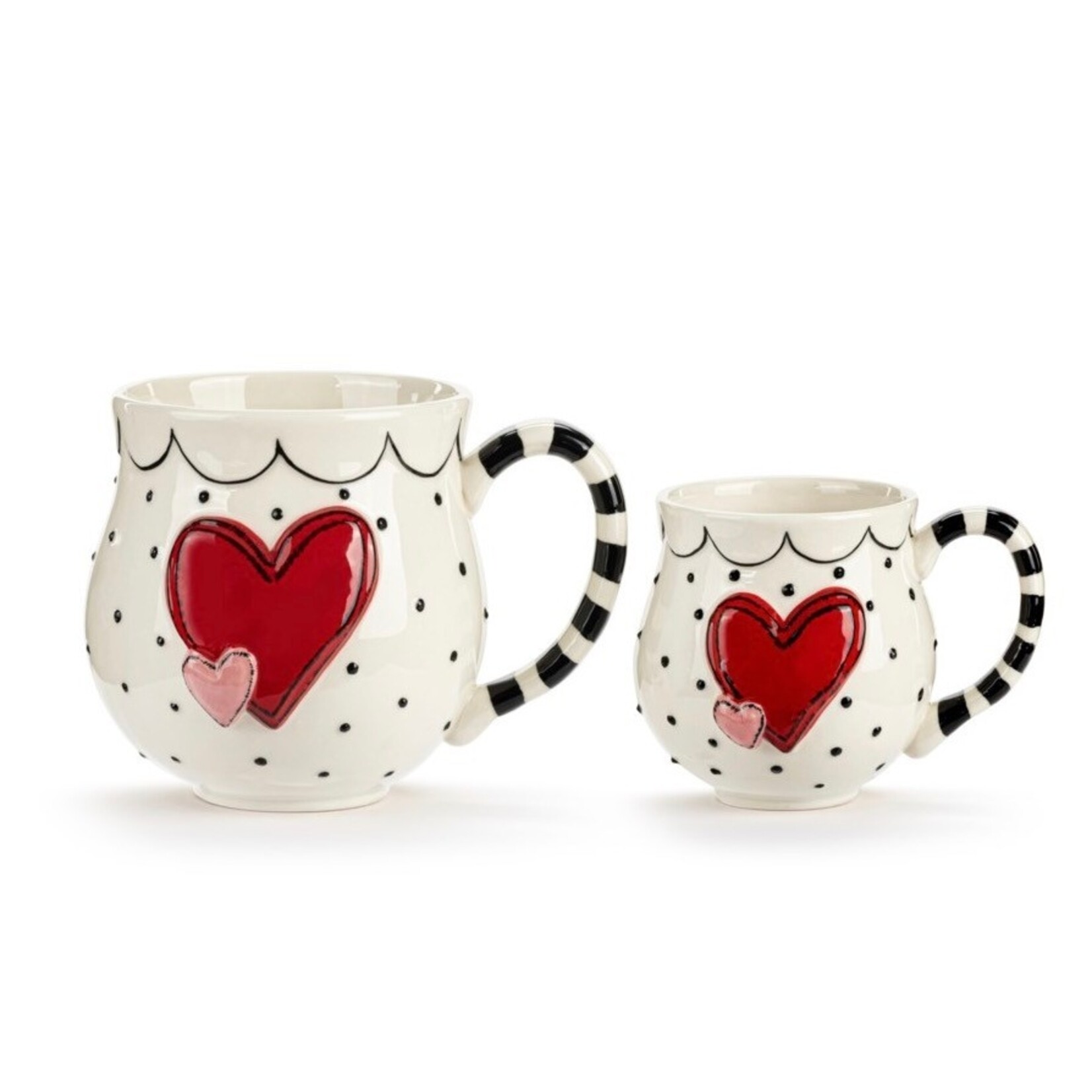 DEMDACO DEMDACO Double Heart Mug Set 2pc
