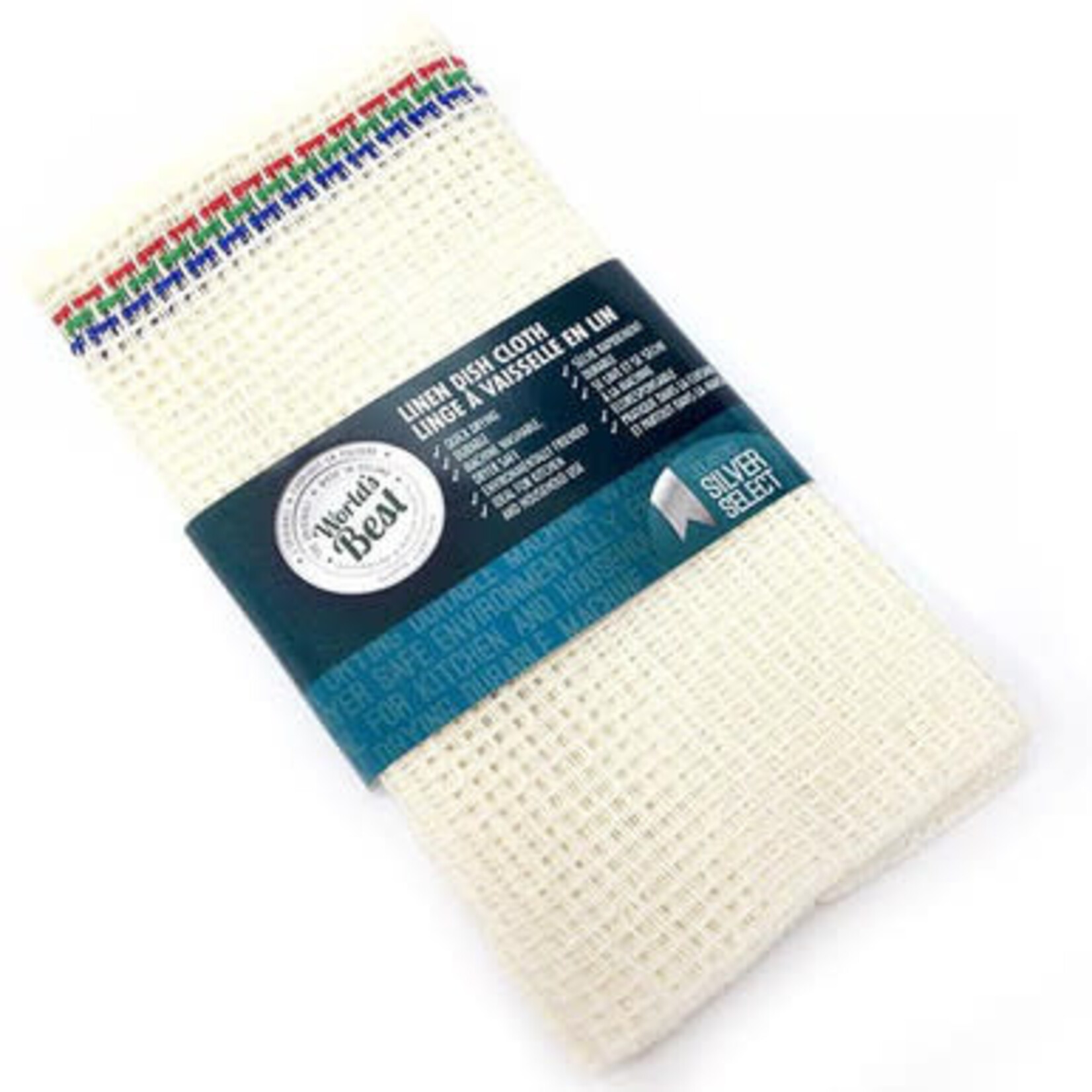 WORLD'S BEST Linen Dish Cloth S/2